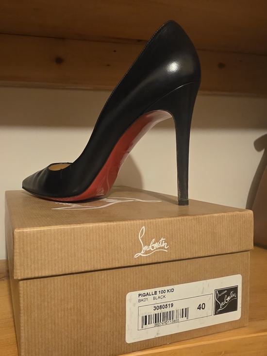 Christian Louboutin Shoes - Christian Louboutin Black Pigalle 100 Leather Stiletto Pumps